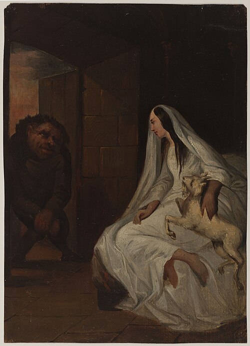 Esmeralda et Quasimodo, 1801, Tony Johannot