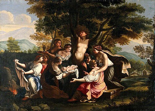 The Birth of Adonis and the Transformation of Myrrha, , Luigi Garzi