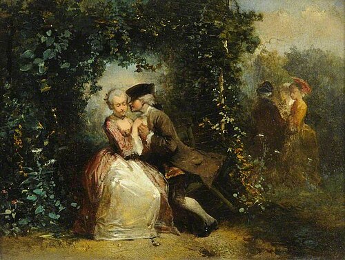 Lovers, 1856, Herman Frederik Carel ten Kate