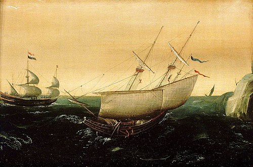 A Dutch ship close-hauled, 1610, Aart van Antum