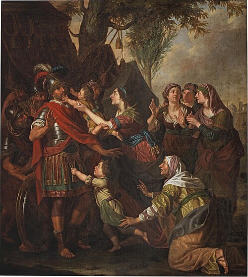 Volumnia before Coriolanus, 1700, Jean-Érasme Quellin
