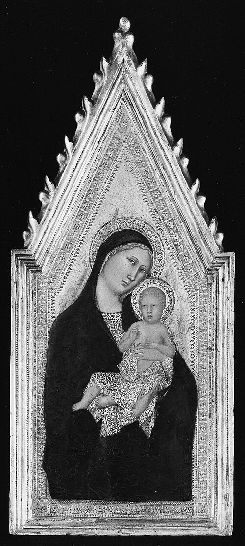 Vierge à l'Enfant, 1340, Berna de Sienne