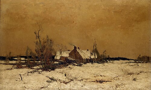 Hiver en Campine, 1889, François Binjé