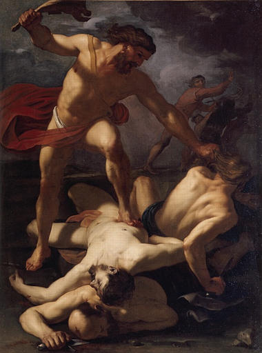 Samson défait les Philistins, 1650, Guido Cagnacci