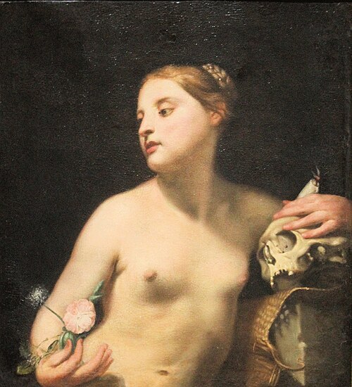 Allégorie de la ' Vanitas ' et de la Pénitence, 1640, Guido Cagnacci