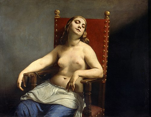 La Mort de Cléopâtre, 1660, Guido Cagnacci