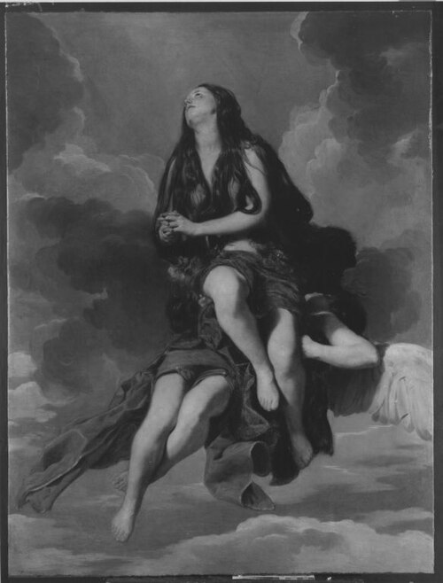 Maria Magdalena wird von Engeln emporgetragen, 1641, Guido Cagnacci