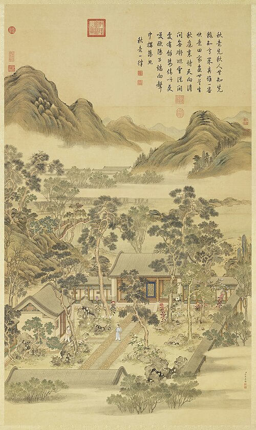 清沈源畫夷則清商　軸, , Shen Yuan