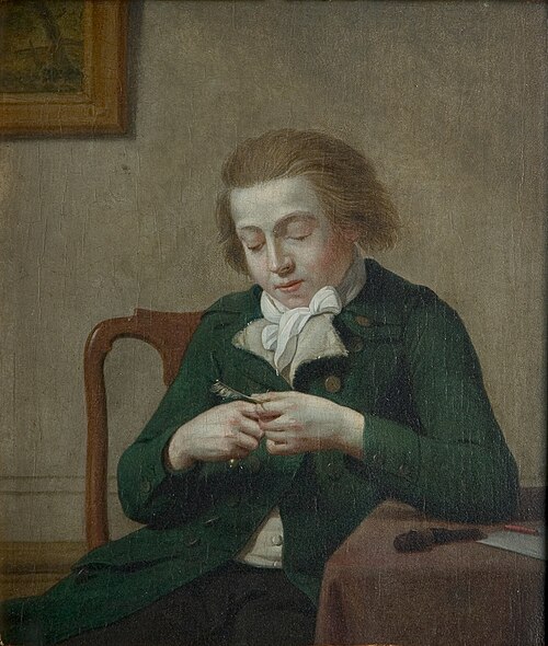 Man die zijn pen versnijdt, , Jan Ekels