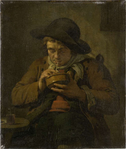 Peasant Lighting his Pipe, 1787, Jan Ekels
