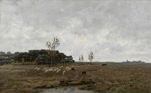 Heathland at Vries, 1871, Taco Mesdag