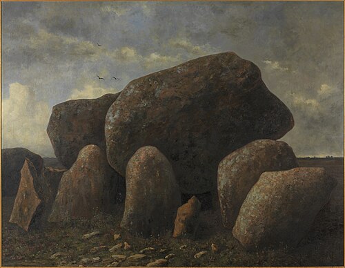 Hunebed bij Taarlo, 1875, Taco Mesdag