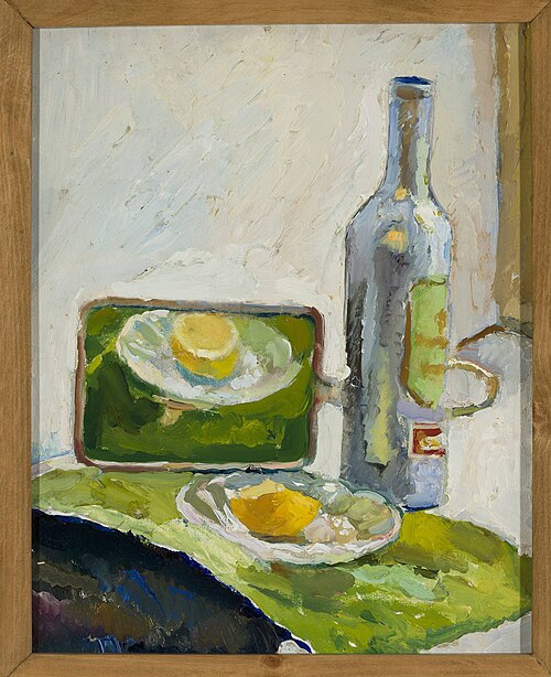 Still life with a bottle, 1916, Zygmunt Waliszewski