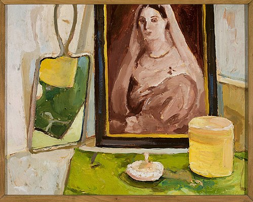 Still life with a portrait, 1916, Zygmunt Waliszewski