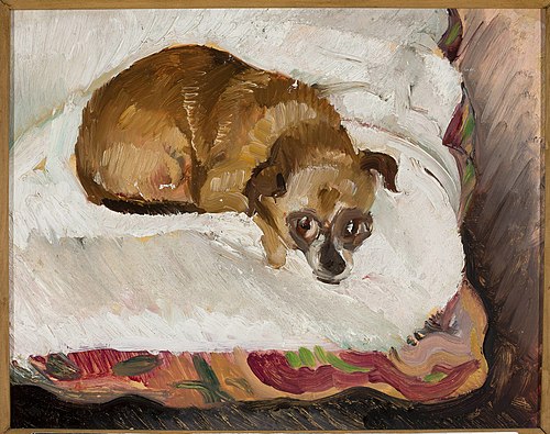 Lying dog, 1916, Zygmunt Waliszewski