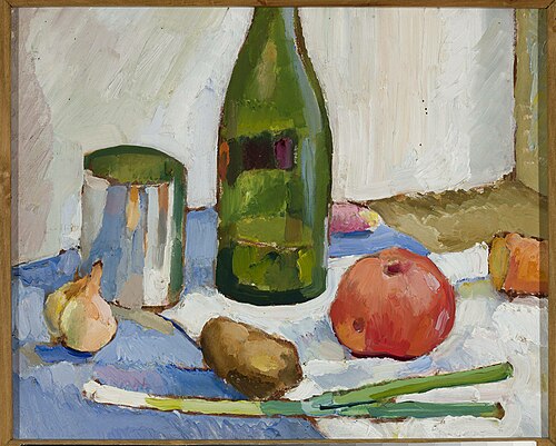 Still life with a green bottle, 1916, Zygmunt Waliszewski