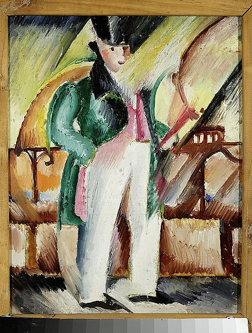 Man in a green tailcoat, 1919, Zygmunt Waliszewski
