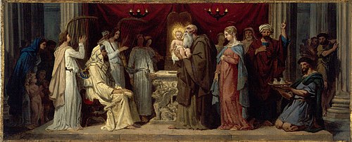 Présentation de Jésus au Temple, 1849, Merry-Joseph Blondel