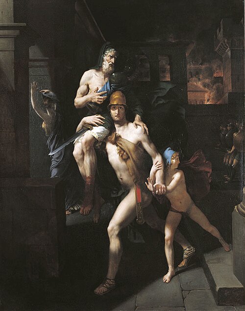 Enée portant son père Anchise, 1803, Merry-Joseph Blondel