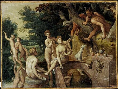 Diana en Actaeon, 1579, Monogrammist B