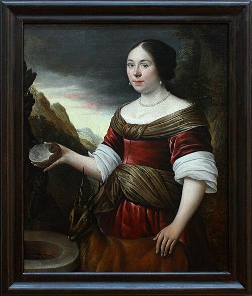 Portrait de femme en Granida, 1671, Antonie Palamedesz