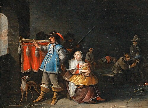 A Guardroom interior, 1673, Antonie Palamedesz