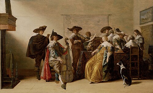 Gesellschaftsszene, 1634, Antonie Palamedesz