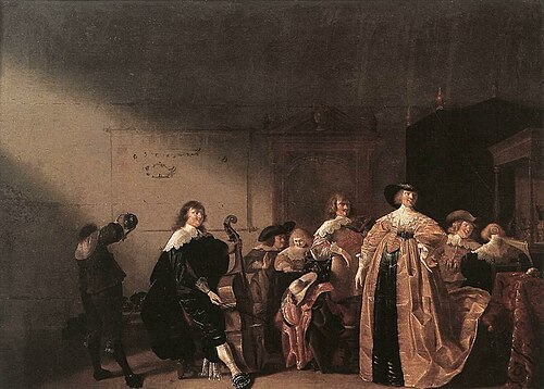 Party Scene with Music, 1635, Antonie Palamedesz