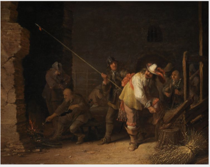 Interior of a Guardroom, 1647, Antonie Palamedesz