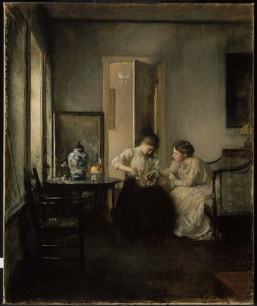 New England Interior, 1906, Edmund Tarbell