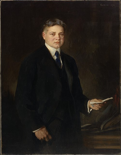 Herbert Hoover, 1921, Edmund Tarbell