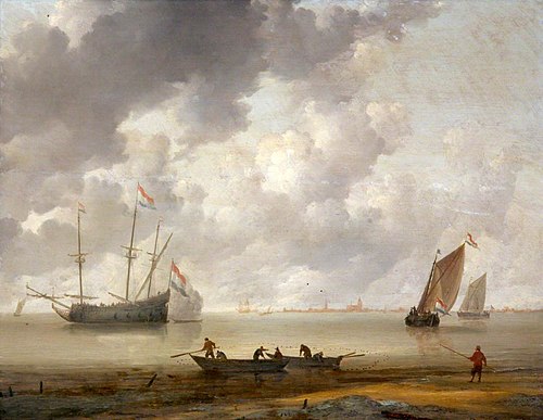 Seascape with Boats, 1661, Jeronymus van Diest II