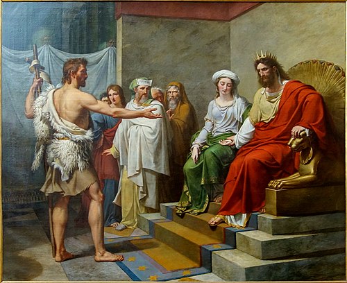 Saint Jean-Baptiste faisant des reproches à Hérode, 1822, Jean-Joseph Ansiaux