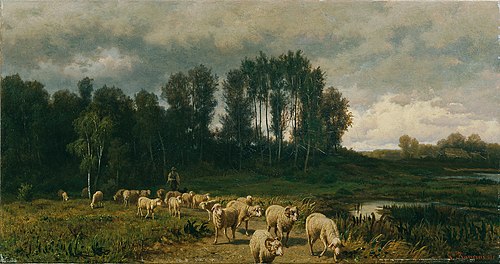 Vor dem Gewitter, 1871, Gustav Ranzoni