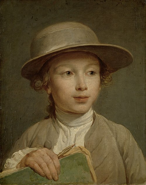 Boy with a Drawing Book, 1772, Nicolas-Bernard Lépicié