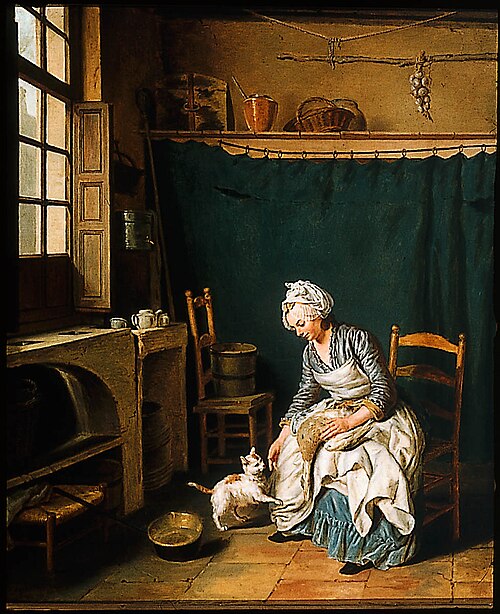 Servant Girl Plucking a Chicken, , Nicolas-Bernard Lépicié