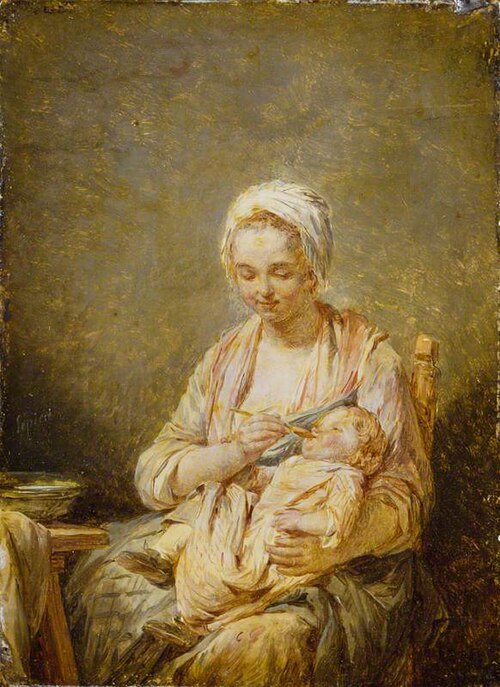 Mother Feeding her Child, 1777, Nicolas-Bernard Lépicié