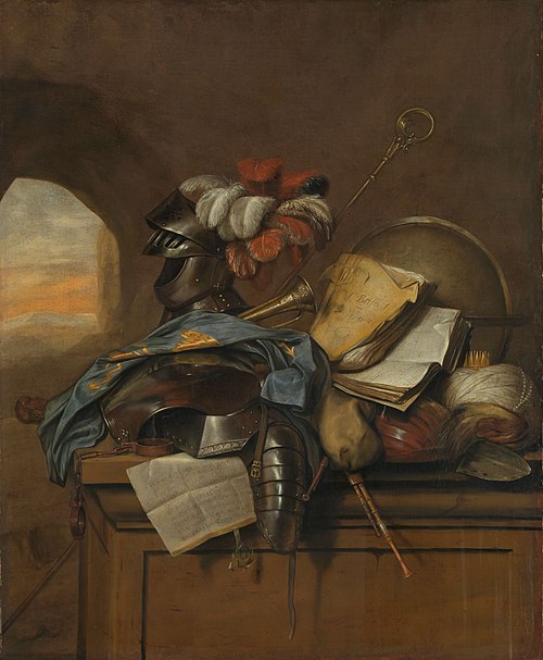 Vanitas still life, 1665, Cornelis Brizé