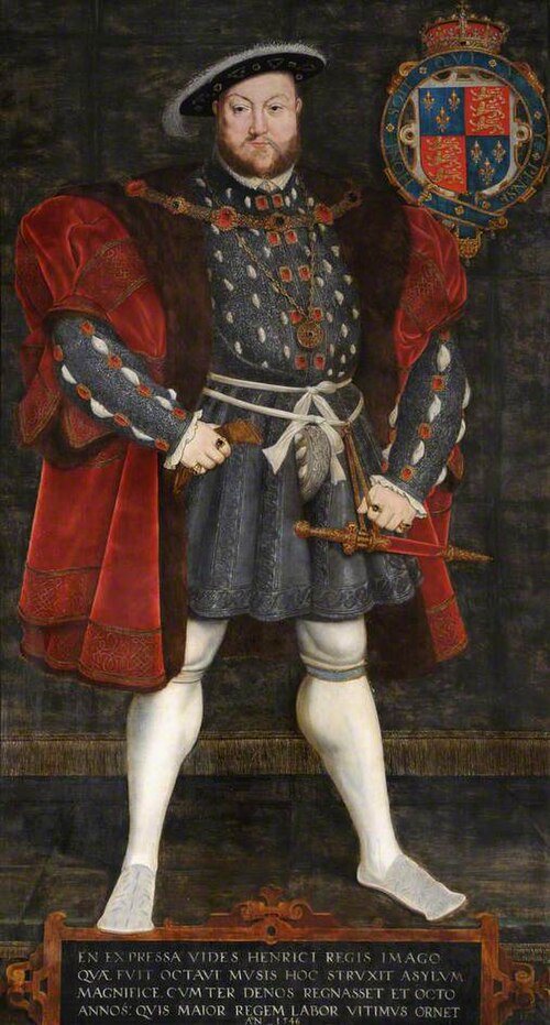 Henry VIII (1491–1547), Founder of Trinity College, Cambridge (1546), 1567, Hans Eworth