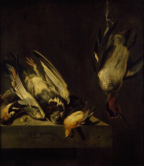 Still Life of Game on a stone Sill, , Jan Vonck