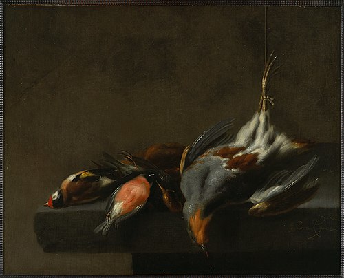 Still Life of Dead Birds, 1660, Jan Vonck