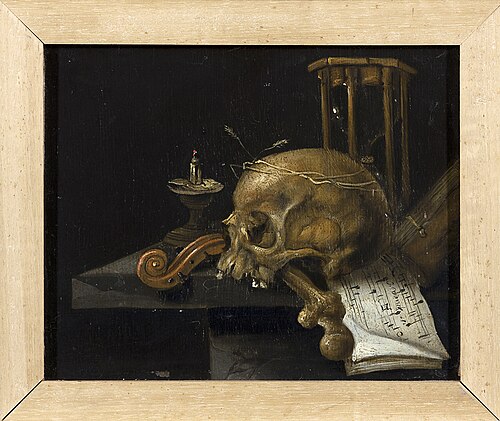 Vanitas stilleven, 1654, Jan Vonck