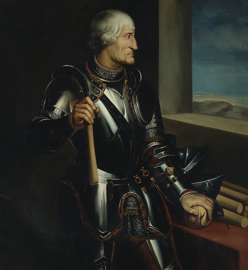 Íñigo López de Mendoza II conde de Tendilla y I marqués de Mondéjar (copia), 1877, Francisco Díaz Carreño