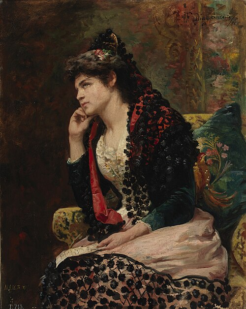 Ausencia, 1886, Francisco Díaz Carreño