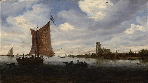 View of Dordrecht, 1660, Salomon van Ruysdael