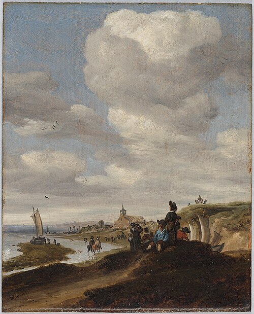 Seacoast Scene, 1663, Salomon van Ruysdael