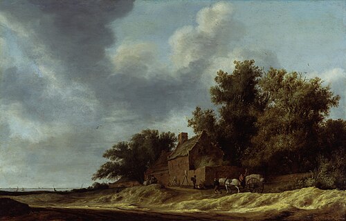 A Landscape with a Farmstead, 1631, Salomon van Ruysdael