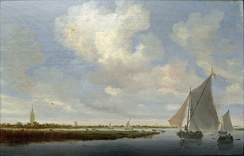 Sailboats on the "Wijkermeer", 1646, Salomon van Ruysdael
