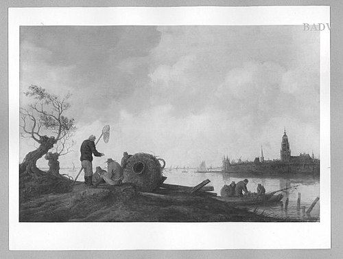 view of Rhenen, 1641, Salomon van Ruysdael