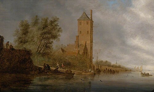 Wooded River Landscape, , Salomon van Ruysdael